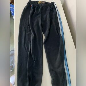 Women’s 5 Stripe Aviator Nation Sweatpants- Navy//Blue (size M)